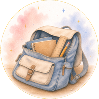 alecole Icône aquarelle illustrant les aménagements scolaires pour un enfant TDAH