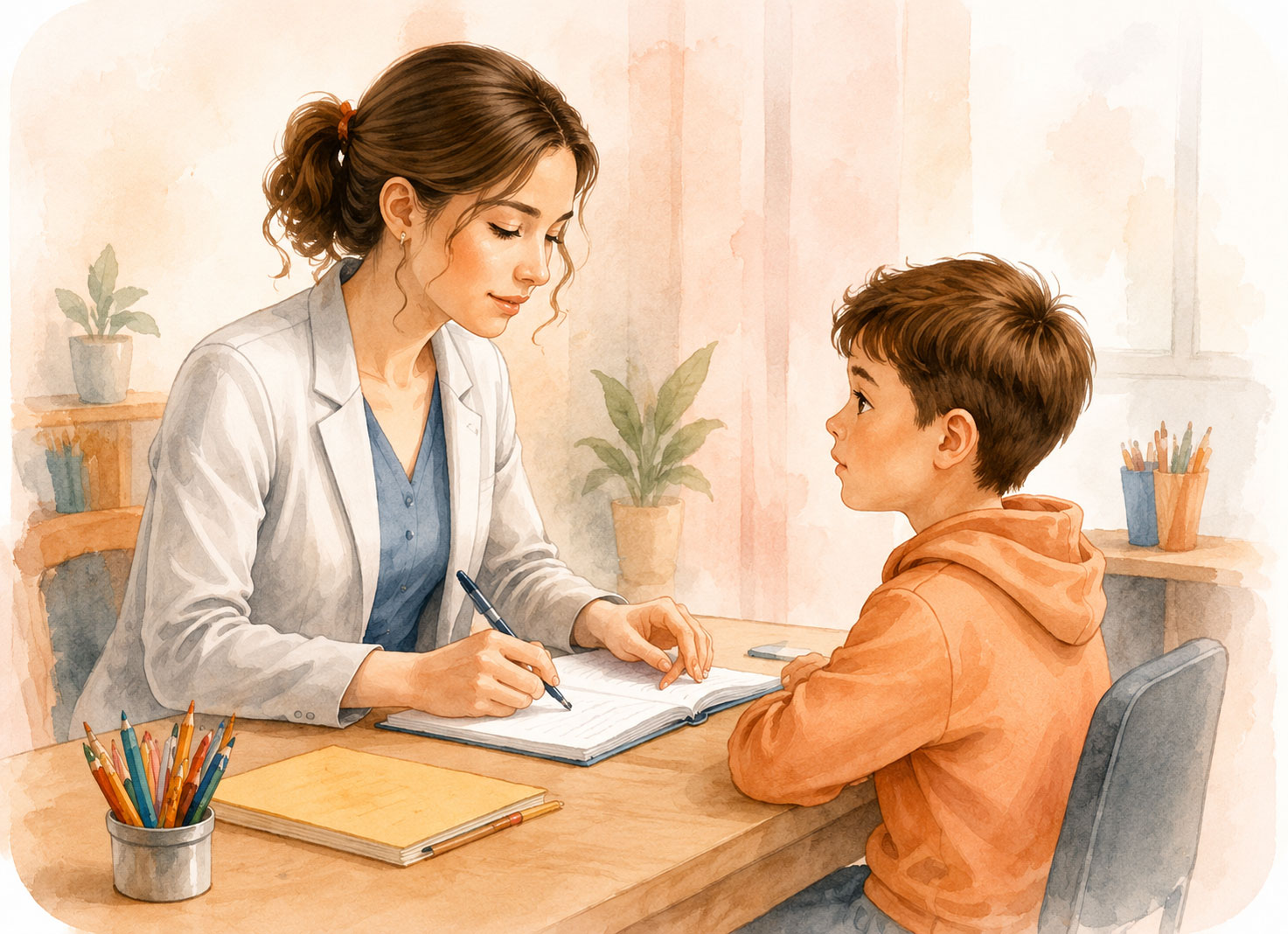 Illustration du parcours diagnostique du TDAH chez l'enfant